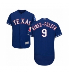 Men's Texas Rangers #9 Isiah Kiner-Falefa Royal Blue Alternate Flex Base Authentic Collection Baseball Player Jersey Men's Texas Rangers #9 Isiah Kiner-Falefa Royal Blue Alternate Flex Base Authentic Collection Baseball Player Jersey