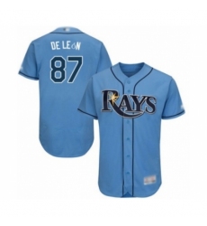 Men's Tampa Bay Rays #87 Jose De Leon Columbia Alternate Flex Base Authentic Collection Baseball Player Jersey