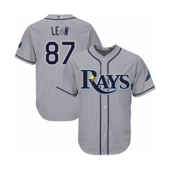 Youth Tampa Bay Rays #87 Jose De Leon Authentic Grey Road Cool Base Baseball Player Jersey Youth Tampa Bay Rays #87 Jose De Leon Authentic Grey Road Cool Base Baseball Player Jersey