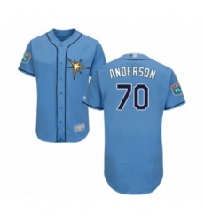 Men's Tampa Bay Rays #70 Nick Anderson Light Blue Flexbase Authentic Collection Baseball Player Jersey Men's Tampa Bay Rays #70 Nick Anderson Light Blue Flexbase Authentic Collection Baseball Player Jersey