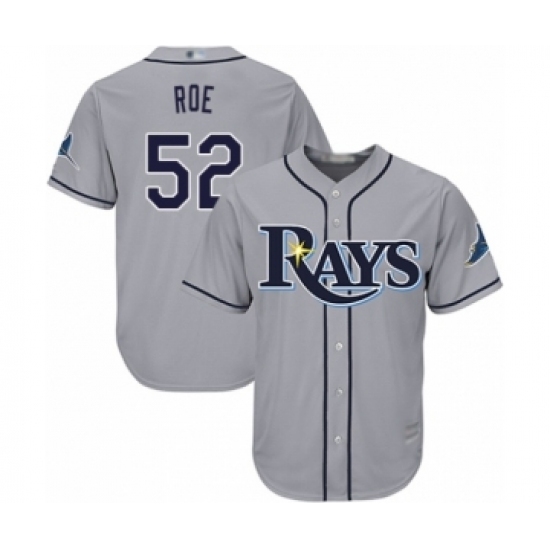 Youth Tampa Bay Rays #52 Chaz Roe Authentic Grey Road Cool Base Baseball Player Jersey Youth Tampa Bay Rays #52 Chaz Roe Authentic Grey Road Cool Base Baseball Player Jersey