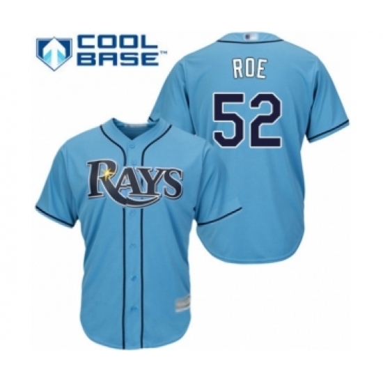 Youth Tampa Bay Rays #52 Chaz Roe Authentic Light Blue Alternate 2 Cool Base Baseball Player Jersey Youth Tampa Bay Rays #52 Chaz Roe Authentic Light Blue Alternate 2 Cool Base Baseball Player Jersey