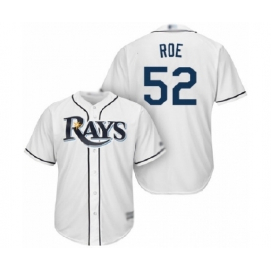 Youth Tampa Bay Rays #52 Chaz Roe Authentic White Home Cool Base Baseball Player Jersey Youth Tampa Bay Rays #52 Chaz Roe Authentic White Home Cool Base Baseball Player Jersey