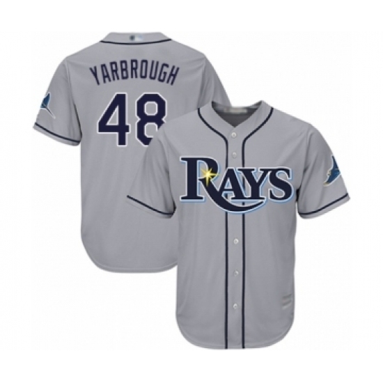 Youth Tampa Bay Rays #48 Ryan Yarbrough Authentic Grey Road Cool Base Baseball Player Jersey Youth Tampa Bay Rays #48 Ryan Yarbrough Authentic Grey Road Cool Base Baseball Player Jersey