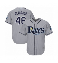Youth Tampa Bay Rays #46 Jose Alvarado Authentic Grey Road Cool Base Baseball Player Jersey Youth Tampa Bay Rays #46 Jose Alvarado Authentic Grey Road Cool Base Baseball Player Jersey