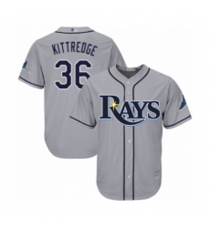 Youth Tampa Bay Rays #36 Andrew Kittredge Authentic Grey Road Cool Base Baseball Player Jersey Youth Tampa Bay Rays #36 Andrew Kittredge Authentic Grey Road Cool Base Baseball Player Jersey