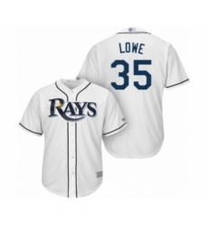 Youth Tampa Bay Rays #35 Nate Lowe Authentic White Home Cool Base Baseball Player Jersey Youth Tampa Bay Rays #35 Nate Lowe Authentic White Home Cool Base Baseball Player Jersey