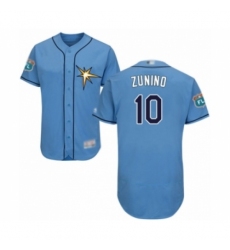 Men's Tampa Bay Rays #10 Mike Zunino Light Blue Flexbase Authentic Collection Baseball Player Jersey Men's Tampa Bay Rays #10 Mike Zunino Light Blue Flexbase Authentic Collection Baseball Player Jersey