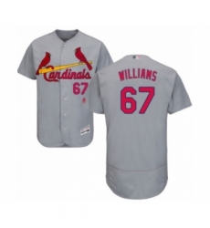 Men's St. Louis Cardinals #67 Justin Williams Grey Road Flex Base Authentic Collection Baseball Player Jersey Men's St. Louis Cardinals #67 Justin Williams Grey Road Flex Base Authentic Collection Baseball Player Jersey
