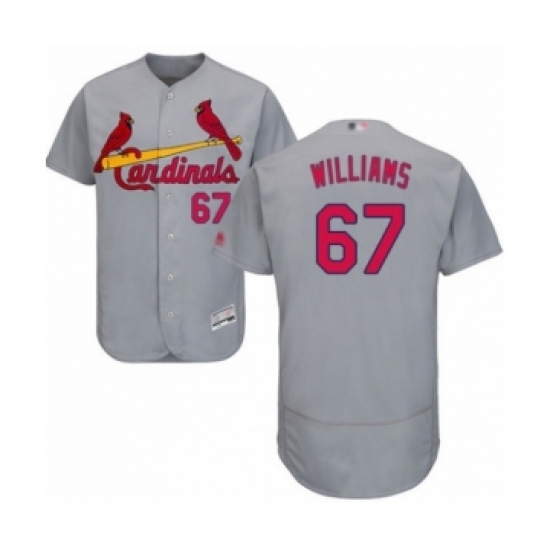 Men's St. Louis Cardinals #67 Justin Williams Grey Road Flex Base Authentic Collection Baseball Player Jersey Men's St. Louis Cardinals #67 Justin Williams Grey Road Flex Base Authentic Collection Baseball Player Jersey