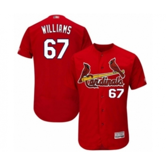 Men's St. Louis Cardinals #67 Justin Williams Red Alternate Flex Base Authentic Collection Baseball Player Jersey Men's St. Louis Cardinals #67 Justin Williams Red Alternate Flex Base Authentic Collection Baseball Player Jersey