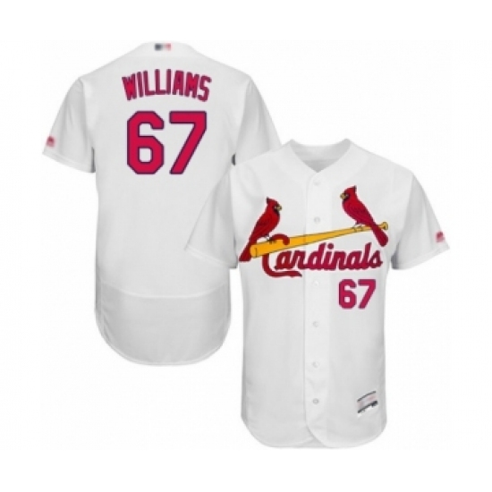 Men's St. Louis Cardinals #67 Justin Williams White Home Flex Base Authentic Collection Baseball Player Jersey Men's St. Louis Cardinals #67 Justin Williams White Home Flex Base Authentic Collection Baseball Player Jersey