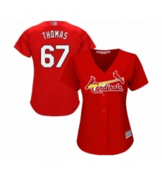 Women's St. Louis Cardinals #67 Justin Williams Authentic Red Alternate Cool Base Baseball Player Jersey Women's St. Louis Cardinals #67 Justin Williams Authentic Red Alternate Cool Base Baseball Player Jersey