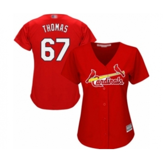 Women's St. Louis Cardinals #67 Justin Williams Authentic Red Alternate Cool Base Baseball Player Jersey Women's St. Louis Cardinals #67 Justin Williams Authentic Red Alternate Cool Base Baseball Player Jersey