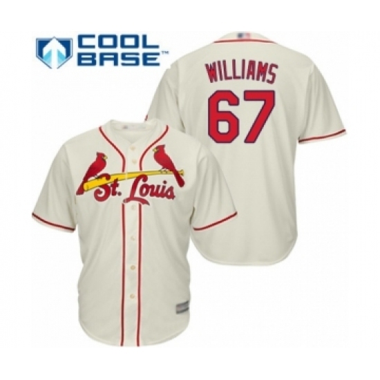 Youth St. Louis Cardinals #67 Justin Williams Authentic Cream Alternate Cool Base Baseball Player Jersey Youth St. Louis Cardinals #67 Justin Williams Authentic Cream Alternate Cool Base Baseball Player Jersey