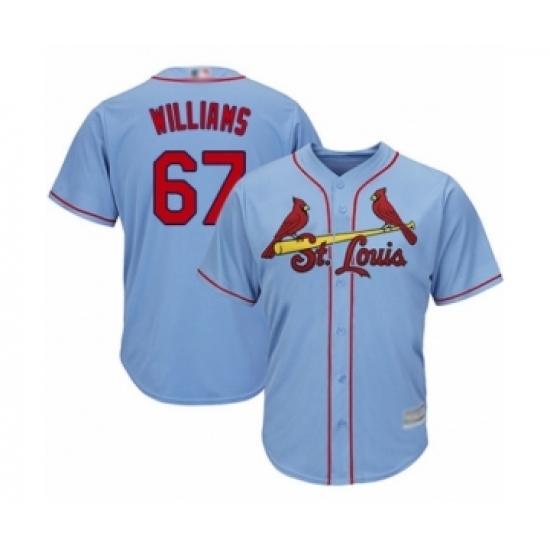Youth St. Louis Cardinals #67 Justin Williams Authentic Light Blue Alternate Cool Base Baseball Player Jersey Youth St. Louis Cardinals #67 Justin Williams Authentic Light Blue Alternate Cool Base Baseball Player Jersey