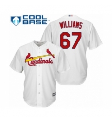 Youth St. Louis Cardinals #67 Justin Williams Authentic White Home Cool Base Baseball Player Jersey Youth St. Louis Cardinals #67 Justin Williams Authentic White Home Cool Base Baseball Player Jersey