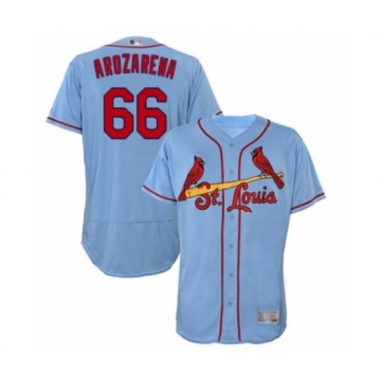 Men's St. Louis Cardinals #66 Randy Arozarena Light Blue Alternate Flex Base Authentic Collection Baseball Player Jersey Men's St. Louis Cardinals #66 Randy Arozarena Light Blue Alternate Flex Base Authentic Collection Baseball Player Jersey
