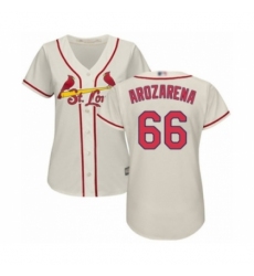 Women's St. Louis Cardinals #66 Randy Arozarena Authentic Cream Alternate Cool Base Baseball Player Jersey Women's St. Louis Cardinals #66 Randy Arozarena Authentic Cream Alternate Cool Base Baseball Player Jersey