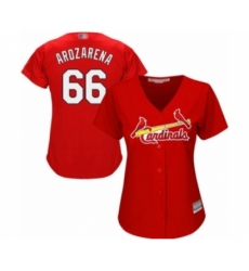 Women's St. Louis Cardinals #66 Randy Arozarena Authentic Red Alternate Cool Base Baseball Player Jersey Women's St. Louis Cardinals #66 Randy Arozarena Authentic Red Alternate Cool Base Baseball Player Jersey