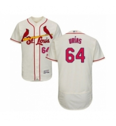 Men's St. Louis Cardinals #64 Ramon Urias Cream Alternate Flex Base Authentic Collection Baseball Player Jersey Men's St. Louis Cardinals #64 Ramon Urias Cream Alternate Flex Base Authentic Collection Baseball Player Jersey
