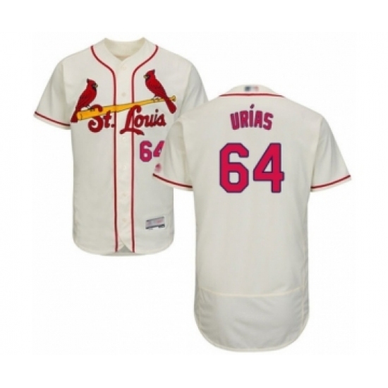 Men's St. Louis Cardinals #64 Ramon Urias Cream Alternate Flex Base Authentic Collection Baseball Player Jersey Men's St. Louis Cardinals #64 Ramon Urias Cream Alternate Flex Base Authentic Collection Baseball Player Jersey