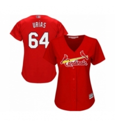 Women's St. Louis Cardinals #64 Ramon Urias Authentic Red Alternate Cool Base Baseball Player Jersey Women's St. Louis Cardinals #64 Ramon Urias Authentic Red Alternate Cool Base Baseball Player Jersey