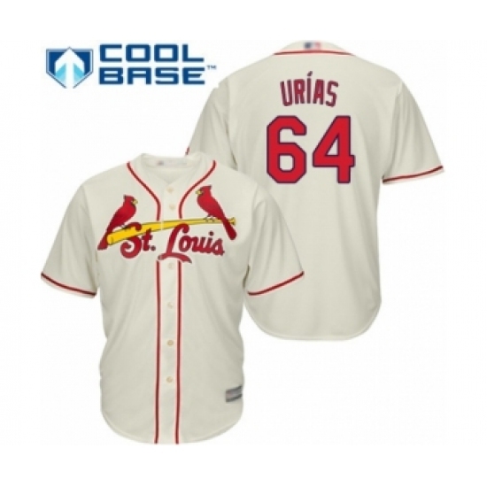 Youth St. Louis Cardinals #64 Ramon Urias Authentic Cream Alternate Cool Base Baseball Player Jersey Youth St. Louis Cardinals #64 Ramon Urias Authentic Cream Alternate Cool Base Baseball Player Jersey