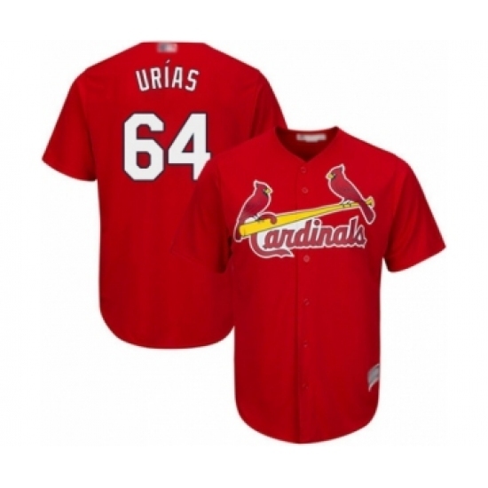 Youth St. Louis Cardinals #64 Ramon Urias Authentic Red Alternate Cool Base Baseball Player Jersey Youth St. Louis Cardinals #64 Ramon Urias Authentic Red Alternate Cool Base Baseball Player Jersey