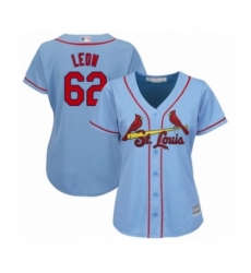 Women's St. Louis Cardinals #62 Daniel Ponce de Leon Authentic Light Blue Alternate Cool Base Baseball Player Jersey Women's St. Louis Cardinals #62 Daniel Ponce de Leon Authentic Light Blue Alternate Cool Base Baseball Player Jersey
