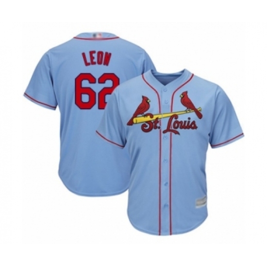 Youth St. Louis Cardinals #62 Daniel Ponce de Leon Authentic Light Blue Alternate Cool Base Baseball Player Jersey Youth St. Louis Cardinals #62 Daniel Ponce de Leon Authentic Light Blue Alternate Cool Base Baseball Player Jersey