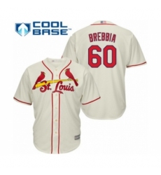 Youth St. Louis Cardinals #60 John Brebbia Authentic Cream Alternate Cool Base Baseball Player Jersey Youth St. Louis Cardinals #60 John Brebbia Authentic Cream Alternate Cool Base Baseball Player Jersey