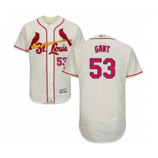 Men's St. Louis Cardinals #53 John Gant Cream Alternate Flex Base Authentic Collection Baseball Player Jersey Men's St. Louis Cardinals #53 John Gant Cream Alternate Flex Base Authentic Collection Baseball Player Jersey