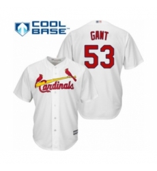 Youth St. Louis Cardinals #53 John Gant Authentic White Home Cool Base Baseball Player Jersey Youth St. Louis Cardinals #53 John Gant Authentic White Home Cool Base Baseball Player Jersey