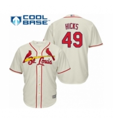 Youth St. Louis Cardinals #49 Jordan Hicks Authentic Cream Alternate Cool Base Baseball Player Jersey Youth St. Louis Cardinals #49 Jordan Hicks Authentic Cream Alternate Cool Base Baseball Player Jersey