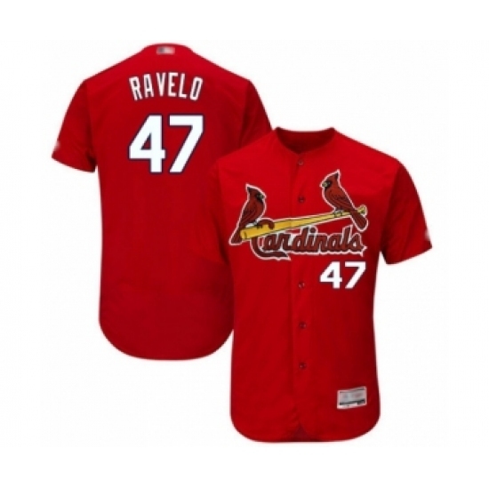 Men's St. Louis Cardinals #47 Rangel Ravelo Red Alternate Flex Base Collection Baseball Player Jersey Men's St. Louis Cardinals #47 Rangel Ravelo Red Alternate Flex Base Collection Baseball Player Jersey
