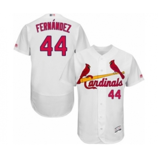 Men's St. Louis Cardinals #44 Junior Fernandez White Home Flex Base Authentic Collection Baseball Player Jersey Men's St. Louis Cardinals #44 Junior Fernandez White Home Flex Base Authentic Collection Baseball Player Jersey