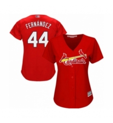 Women's St. Louis Cardinals #44 Junior Fernandez Authentic Red Alternate Cool Base Baseball Player Jersey Women's St. Louis Cardinals #44 Junior Fernandez Authentic Red Alternate Cool Base Baseball Player Jersey