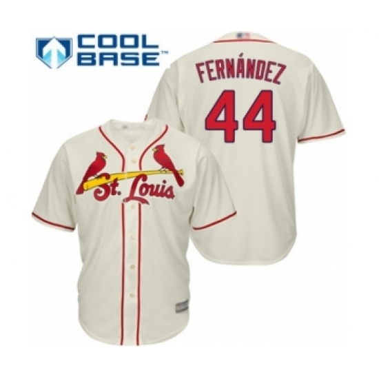 Youth St. Louis Cardinals #44 Junior Fernandez Authentic Cream Alternate Cool Base Baseball Player Jersey Youth St. Louis Cardinals #44 Junior Fernandez Authentic Cream Alternate Cool Base Baseball Player Jersey