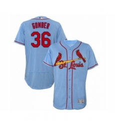 Men's St. Louis Cardinals #36 Austin Gomber Light Blue Alternate Flex Base Authentic Collection Baseball Player Jersey Men's St. Louis Cardinals #36 Austin Gomber Light Blue Alternate Flex Base Authentic Collection Baseball Player Jersey