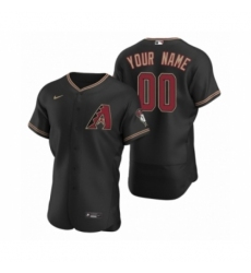 Men's Arizona Diamondbacks Custom Nike Black Authentic 2020 Alternate Jersey