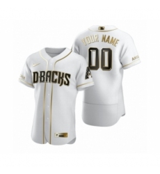 Men's Arizona Diamondbacks Custom Nike White Authentic Golden Edition Jersey