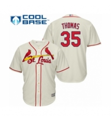 Youth St. Louis Cardinals #35 Lane Thomas Authentic Cream Alternate Cool Base Baseball Player Jersey Youth St. Louis Cardinals #35 Lane Thomas Authentic Cream Alternate Cool Base Baseball Player Jersey