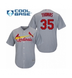 Youth St. Louis Cardinals #35 Lane Thomas Authentic Grey Road Cool Base Baseball Player Jersey Youth St. Louis Cardinals #35 Lane Thomas Authentic Grey Road Cool Base Baseball Player Jersey