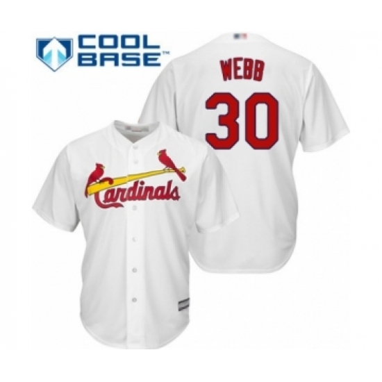 Youth St. Louis Cardinals #30 Tyler Webb Authentic White Home Cool Base Baseball Player Jersey Youth St. Louis Cardinals #30 Tyler Webb Authentic White Home Cool Base Baseball Player Jersey