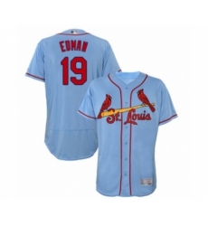 Men's St. Louis Cardinals #19 Tommy Edman Light Blue Alternate Flex Base Authentic Collection Baseball Player Jersey Men's St. Louis Cardinals #19 Tommy Edman Light Blue Alternate Flex Base Authentic Collection Baseball Player Jersey
