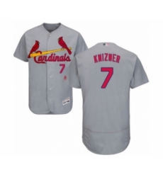 Men's St. Louis Cardinals #7 Andrew Knizner Grey Road Flex Base Authentic Collection Baseball Player Jersey Men's St. Louis Cardinals #7 Andrew Knizner Grey Road Flex Base Authentic Collection Baseball Player Jersey
