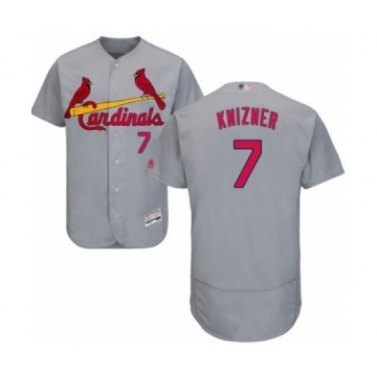 Men's St. Louis Cardinals #7 Andrew Knizner Grey Road Flex Base Authentic Collection Baseball Player Jersey Men's St. Louis Cardinals #7 Andrew Knizner Grey Road Flex Base Authentic Collection Baseball Player Jersey