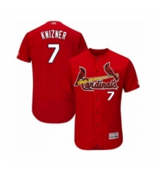Men's St. Louis Cardinals #7 Andrew Knizner Red Alternate Flex Base Authentic Collection Baseball Player Jersey Men's St. Louis Cardinals #7 Andrew Knizner Red Alternate Flex Base Authentic Collection Baseball Player Jersey