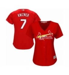 Women's St. Louis Cardinals #7 Andrew Knizner Authentic Red Alternate Cool Base Baseball Player Jersey Women's St. Louis Cardinals #7 Andrew Knizner Authentic Red Alternate Cool Base Baseball Player Jersey